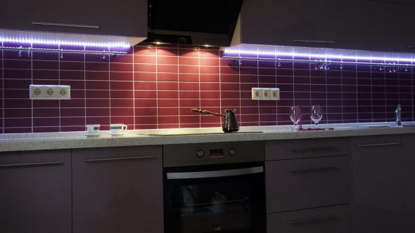 Светодиодная подсветка кухонной мебели