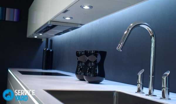 Подсветка для кухни под шкафы светодиодная лента